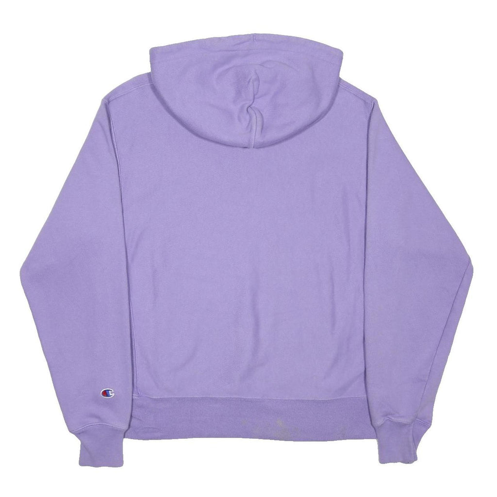 CHAMPION REVERSE WEAVE Womens Lilac Hoodie M Cotton Blend Casual Pullover