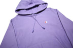 CHAMPION REVERSE WEAVE Womens Lilac Hoodie M Cotton Blend Casual Pullover
