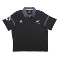 ADIDAS Mens Black and Grey All Blacks Short Sleeve Polo Shirt XL Rugby