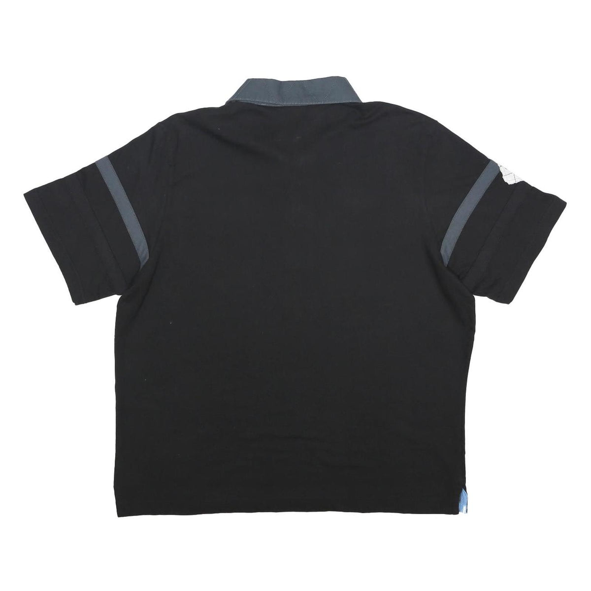 ADIDAS Mens Black and Grey All Blacks Short Sleeve Polo Shirt XL Rugby