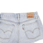 LEVI'S Womens Denim Light Blue Distressed Cut-Off Shorts S W27 Casual Summer