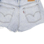 LEVI'S Womens Denim Light Blue Distressed Cut-Off Shorts S W27 Casual Summer