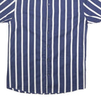 KRONSTADT CASUAL Mens Blue & White Striped Casual Shirt M Lightweight Cotton