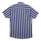 KRONSTADT CASUAL Mens Blue & White Striped Casual Shirt M Lightweight Cotton