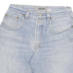 FLUID BLUES Mens Shorts Blue Denim Casual L W30 Lightweight Comfort Fit