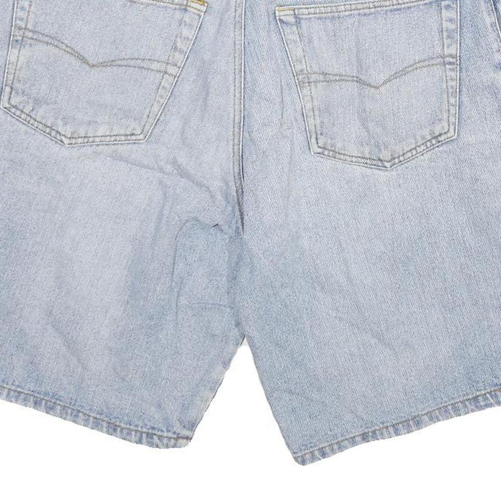 FLUID BLUES Mens Shorts Blue Denim Casual L W30 Lightweight Comfort Fit