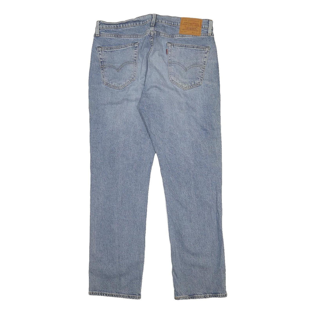 LEVI'S 514 Slim Mens Jeans Blue Slim Straight Denim Medium W34 L30 Classic Style