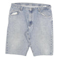 WRANGLER Mens Shorts Blue Casual Denim XL W36 Light Wash Classic Fit Zip Closure
