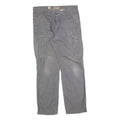 CARHARTT Mens Cotton Blend Grey Relaxed Fit Straight Trousers W36 L34 Workwear