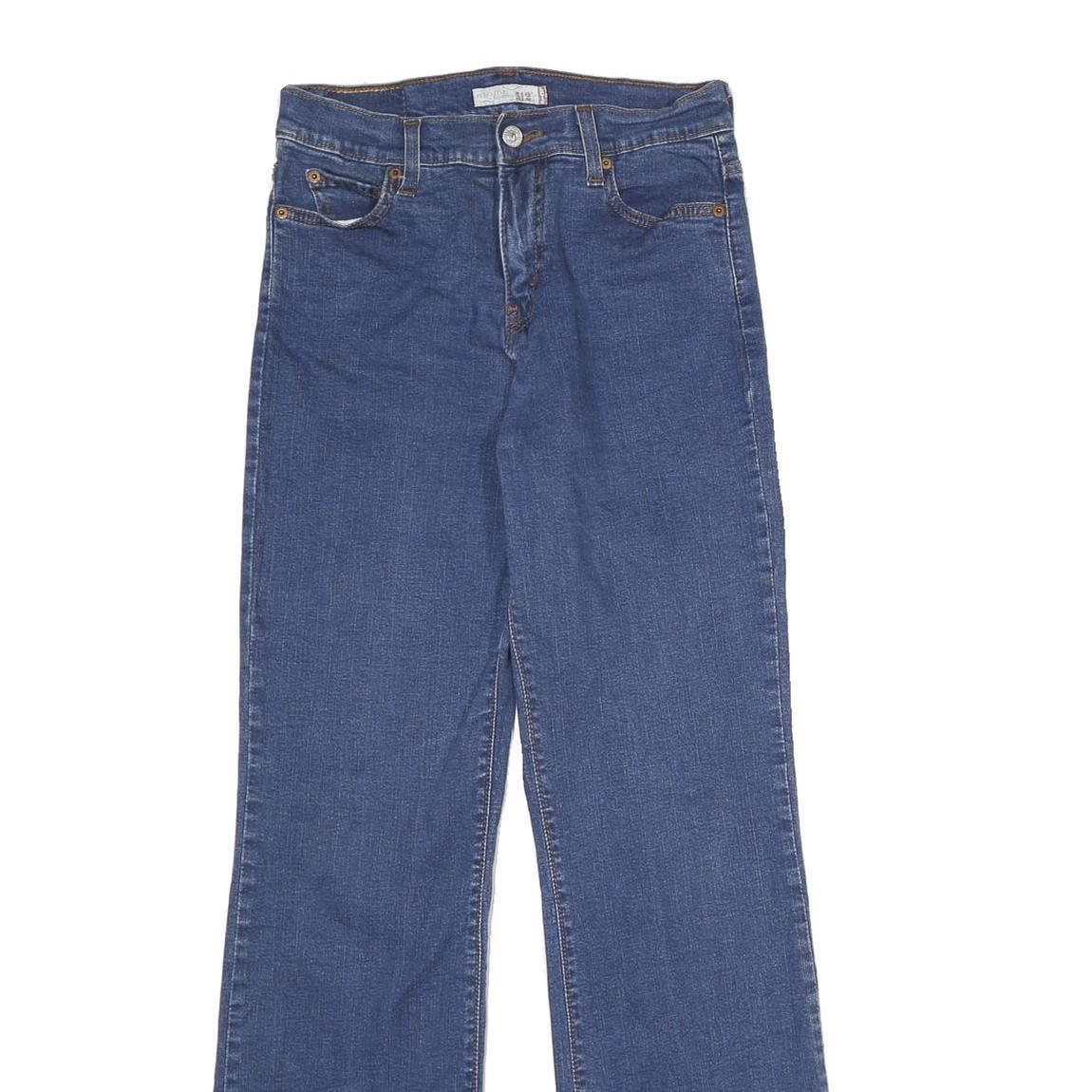 LEVI'S Perfectly Slimming 512 Womens Jeans Blue Slim Bootcut Denim W26 L32