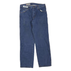 DICKIES Womens Regular Fit Straight Leg Denim Blue W32 L30 Classic Cotton Blend