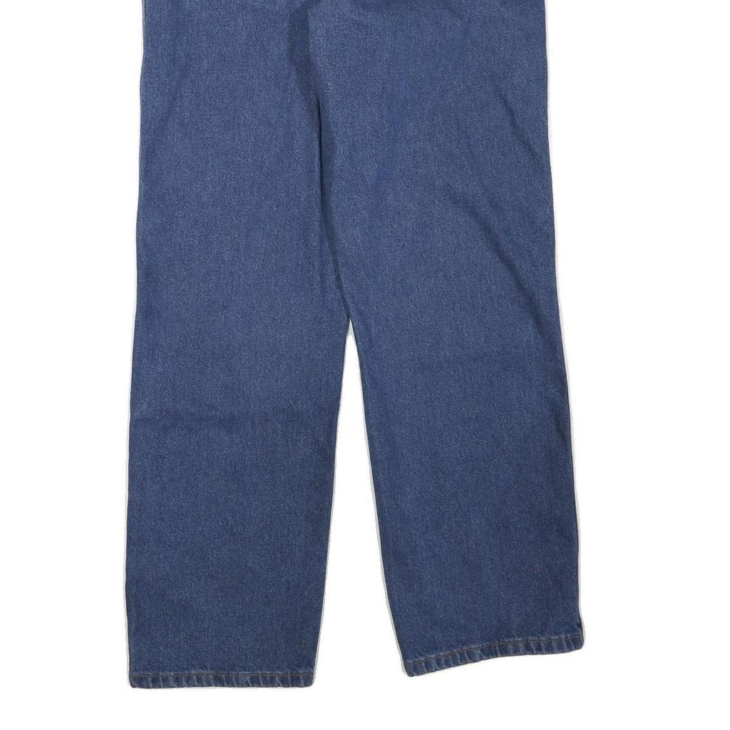 DICKIES Womens Regular Fit Straight Leg Denim Blue W32 L30 Classic Cotton Blend