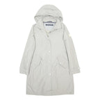 MARC O'POLO Womens Light Grey Hooded Jacket M Polyester Plain Zip Casual