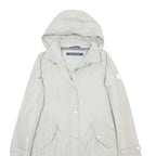 MARC O'POLO Womens Light Grey Hooded Jacket M Polyester Plain Zip Casual