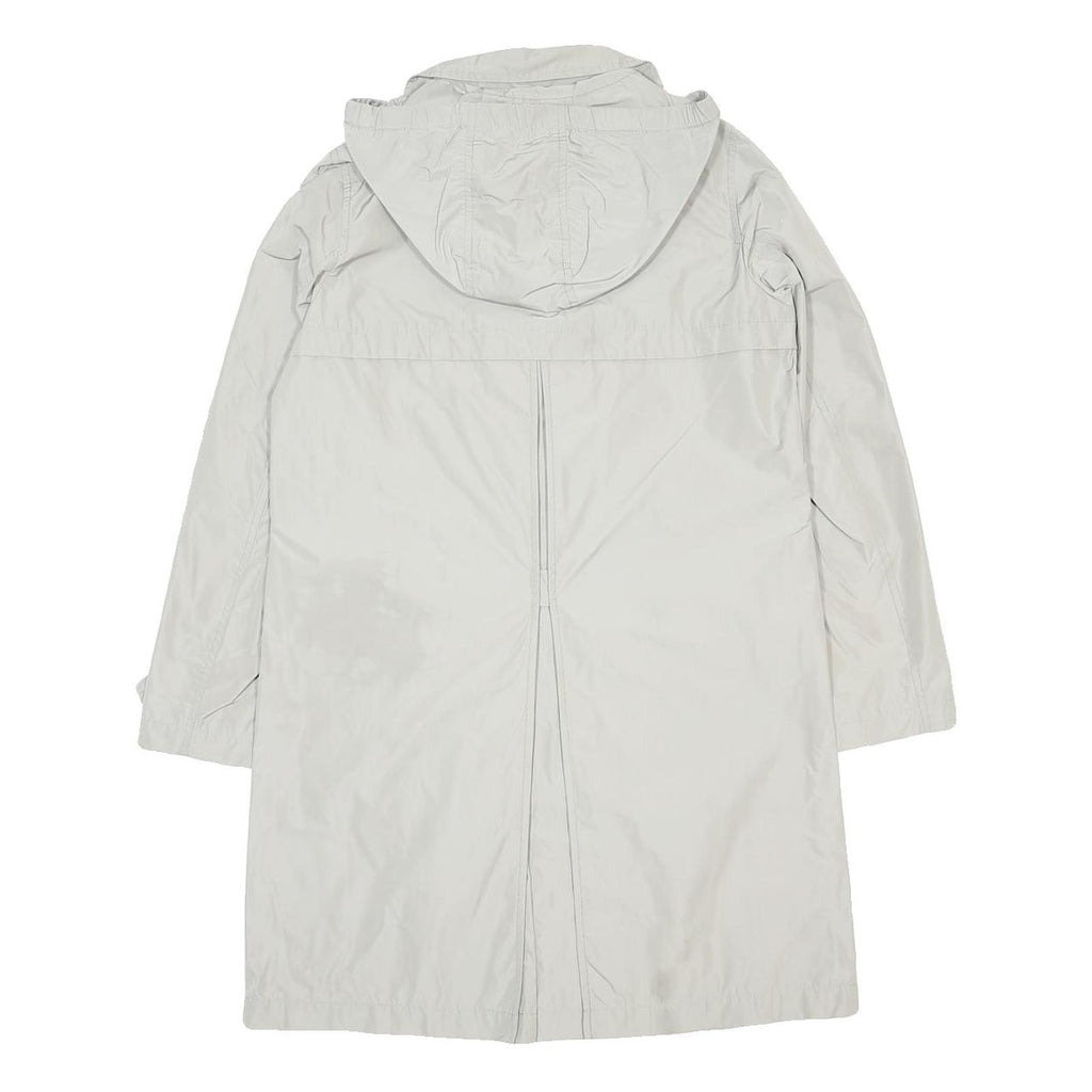 MARC O'POLO Womens Light Grey Hooded Jacket M Polyester Plain Zip Casual