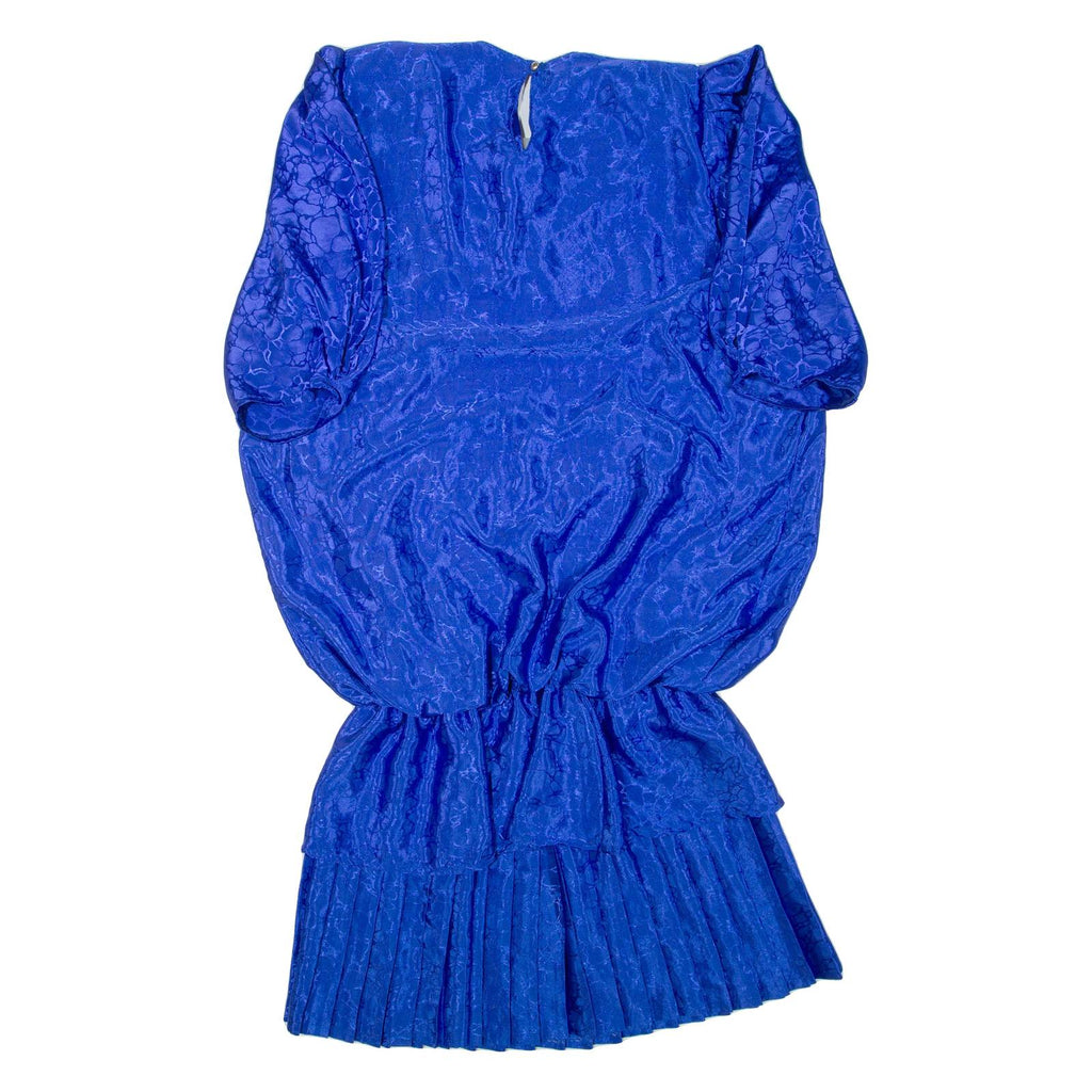 Womens Day Dress Blue Short Sleeve Knee Length XL
