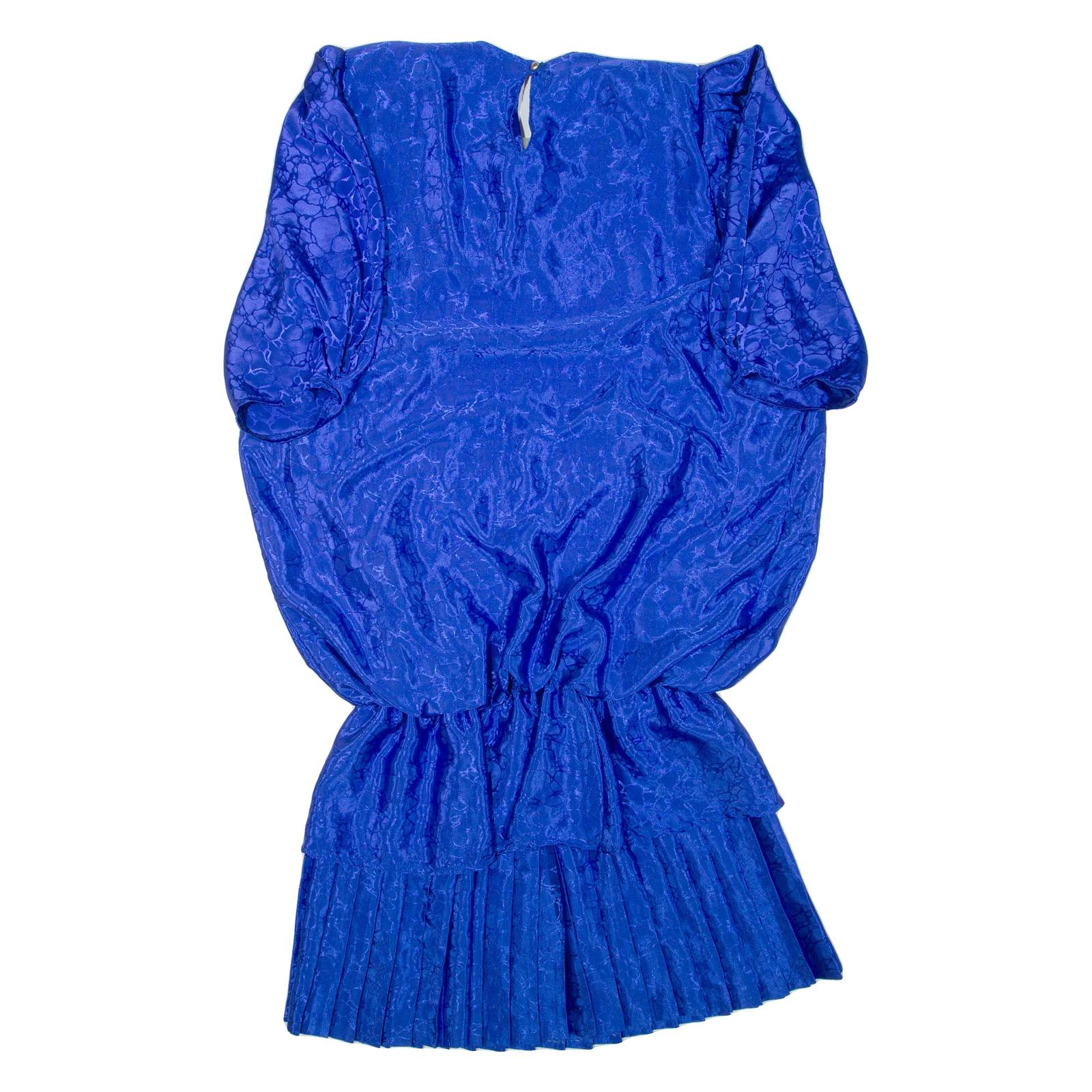 Womens Day Dress Blue Short Sleeve Knee Length XL