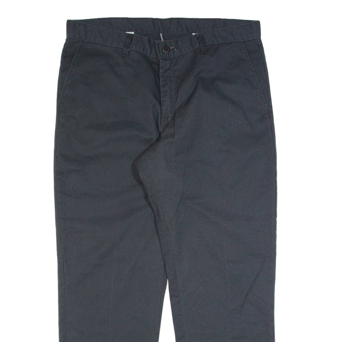 DICKIES Workwear Mens Trousers Black Regular Straight W36 L30
