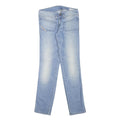 DIESEL Womens Slim Light Blue Denim Regular Jeans W27 L29 Stud Detail Zip
