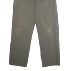 DICKIES Mens Jeans Green Regular Straight Denim Medium W34 L32 Workwear Zip