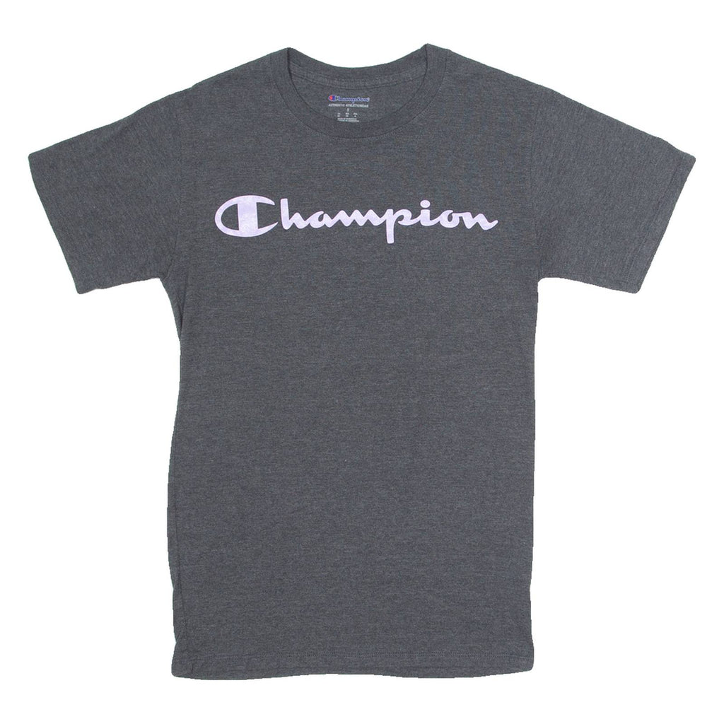 CHAMPION Womens T-Shirt Grey S