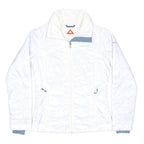 COLUMBIA Womens White Lightweight Jacket S Polyester Plain Outdoor Activewear