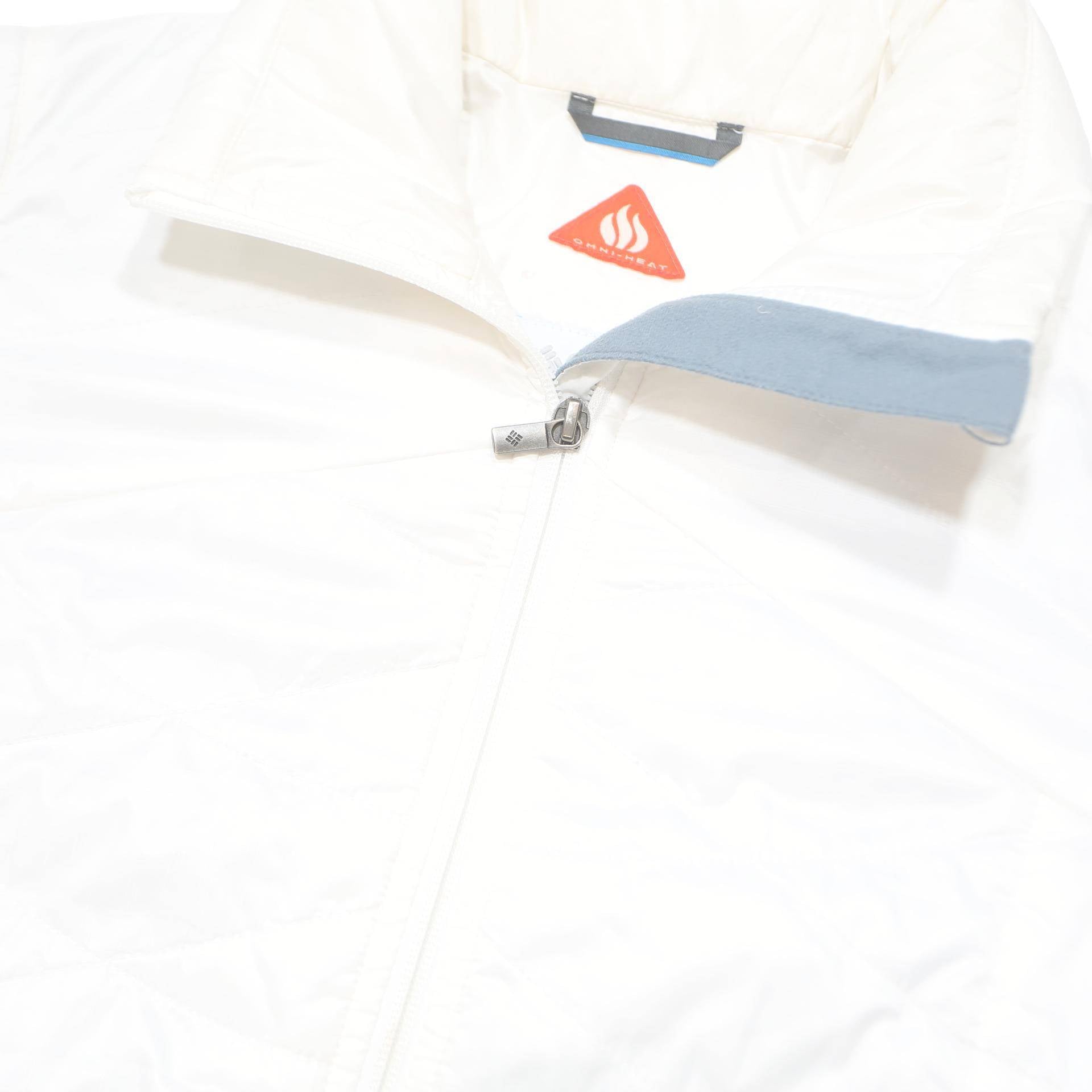 COLUMBIA Womens White Lightweight Jacket S Polyester Plain Outdoor Activewear