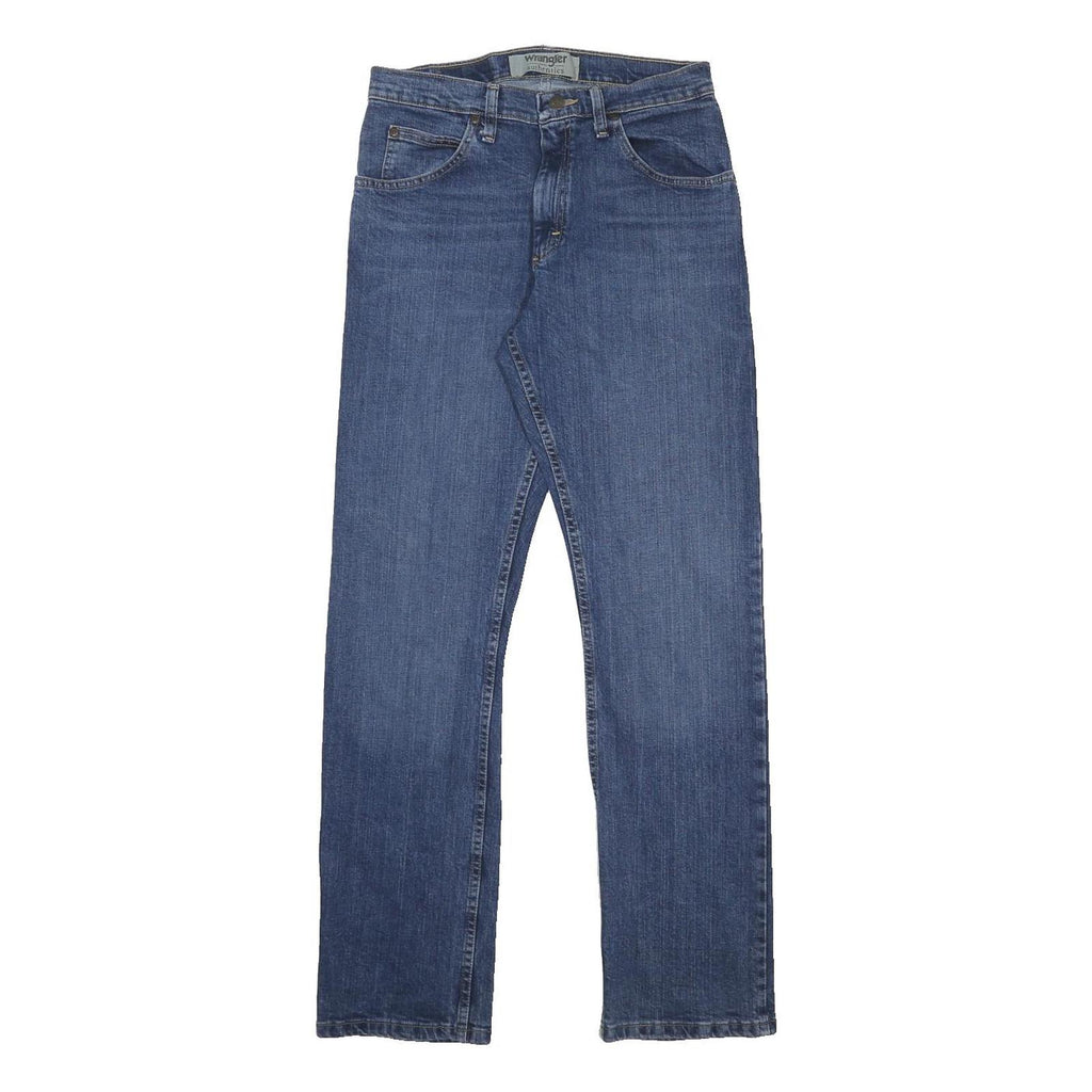 WRANGLER Mens Slim Blue Denim Classic Jeans W29 L32 Zip Cotton Blend Comfortable