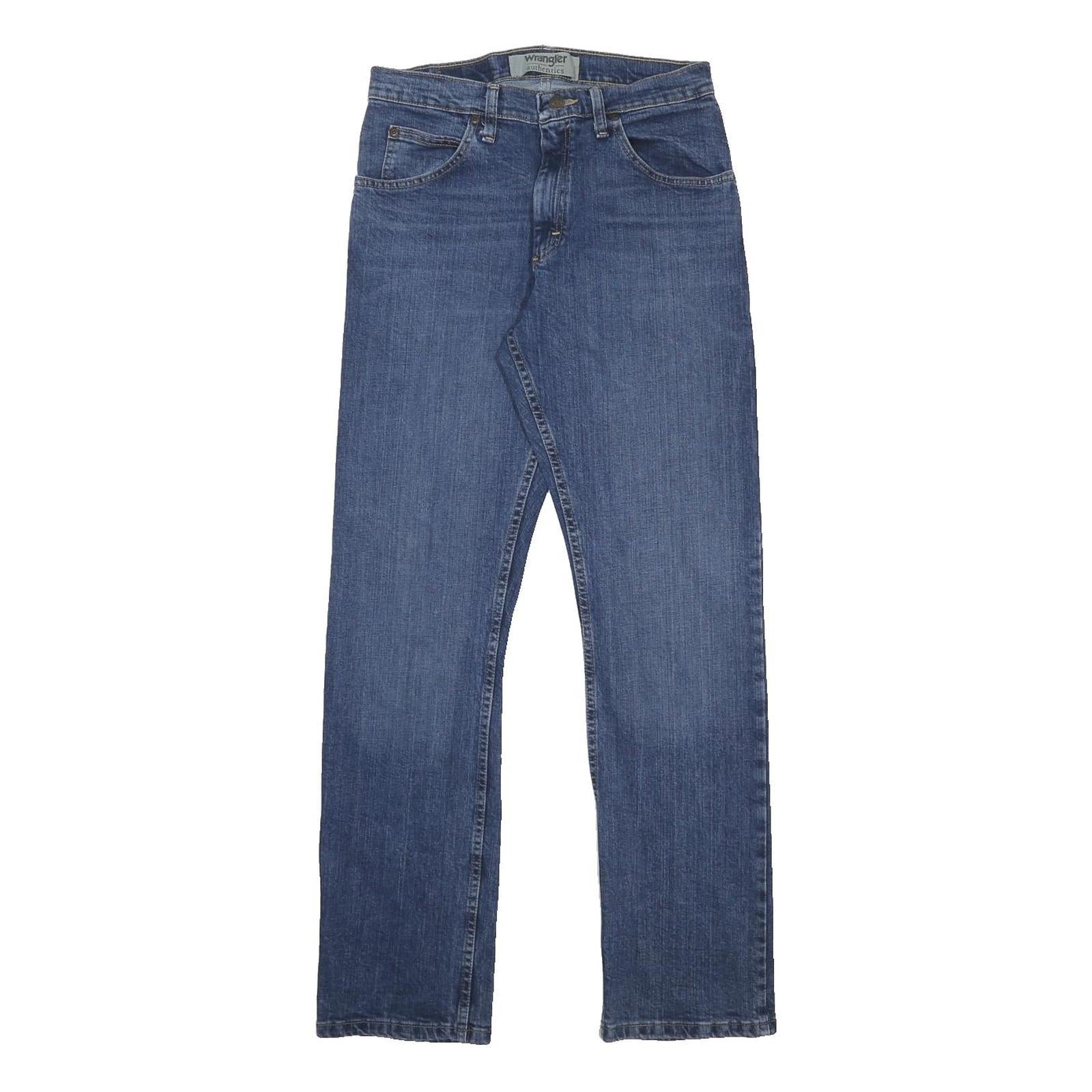 WRANGLER Mens Slim Blue Denim Classic Jeans W29 L32 Zip Cotton Blend Comfortable
