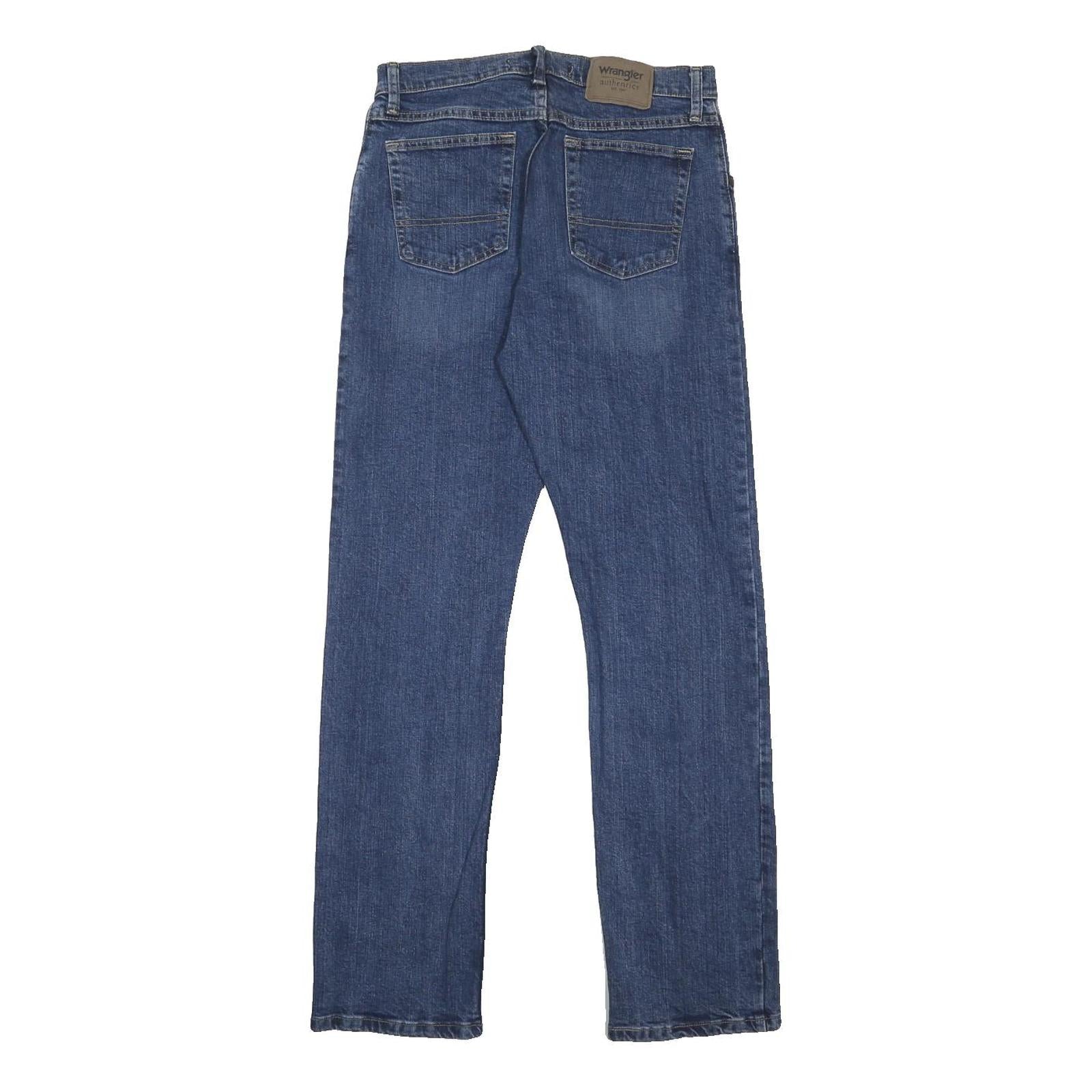 WRANGLER Mens Slim Blue Denim Classic Jeans W29 L32 Zip Cotton Blend Comfortable