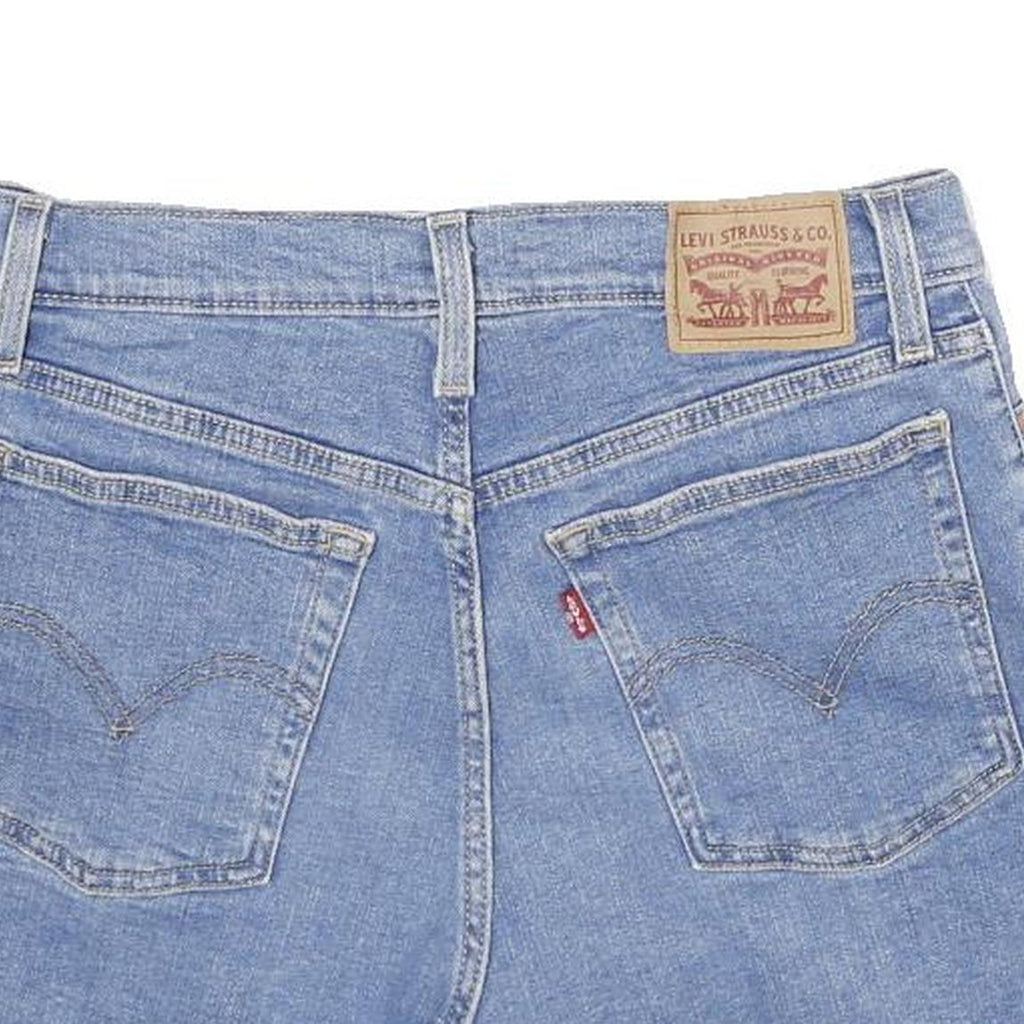 LEVI'S Womens Denim Blue Distressed Casual Shorts M W30 Summer Cotton Blend