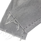 LEVI'S 501 Womens Jeans Grey & Faded Regular Straight Denim Light W27 L25 Raw