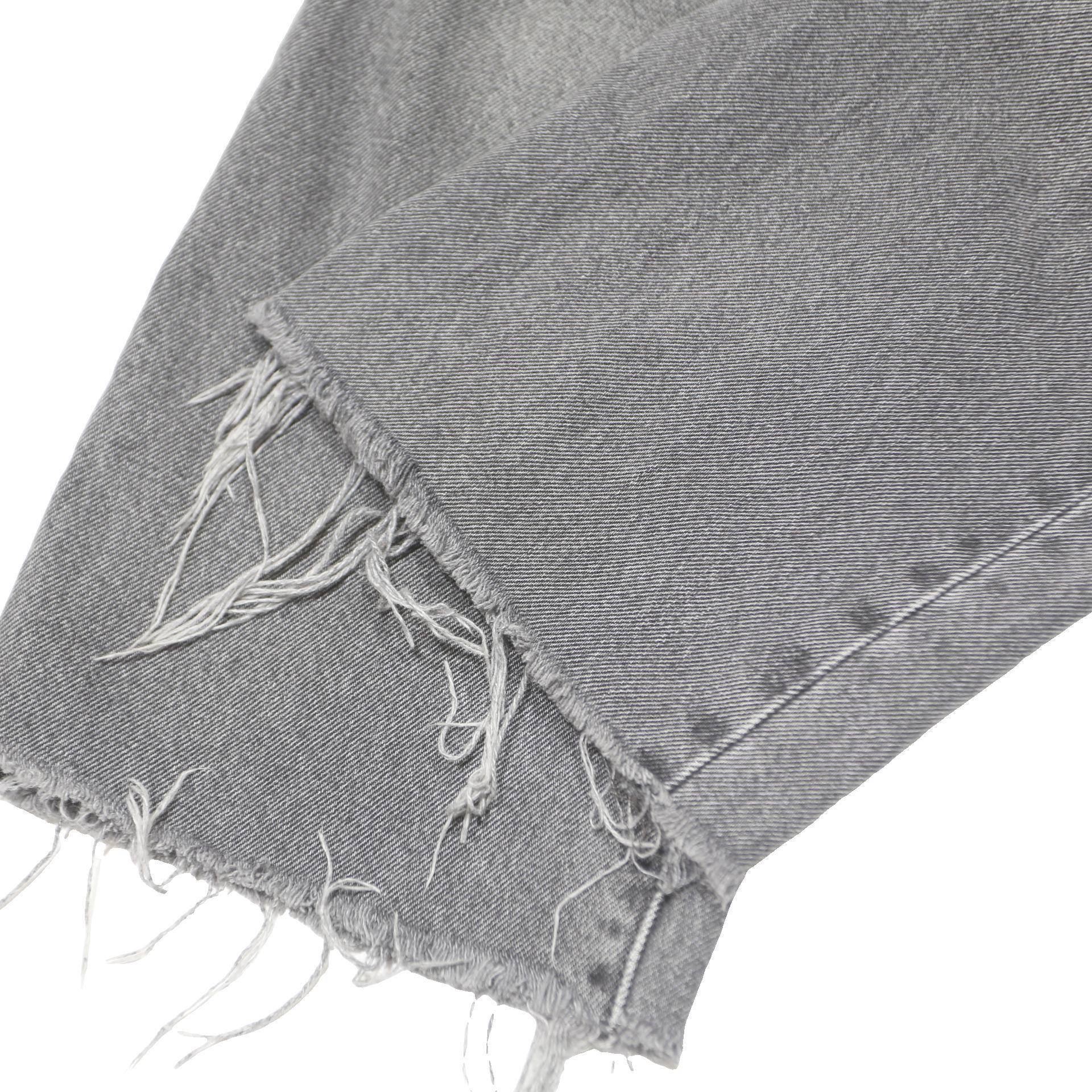 LEVI'S 501 Womens Jeans Grey & Faded Regular Straight Denim Light W27 L25 Raw