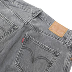 LEVI'S 501 Womens Jeans Grey & Faded Regular Straight Denim Light W27 L25 Raw