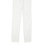 LOIS Womens Cotton Blend White Slim Skinny Trousers W23 L31 Stylish Casual Wear