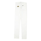 LOIS Womens Cotton Blend White Slim Skinny Trousers W23 L31 Stylish Casual Wear