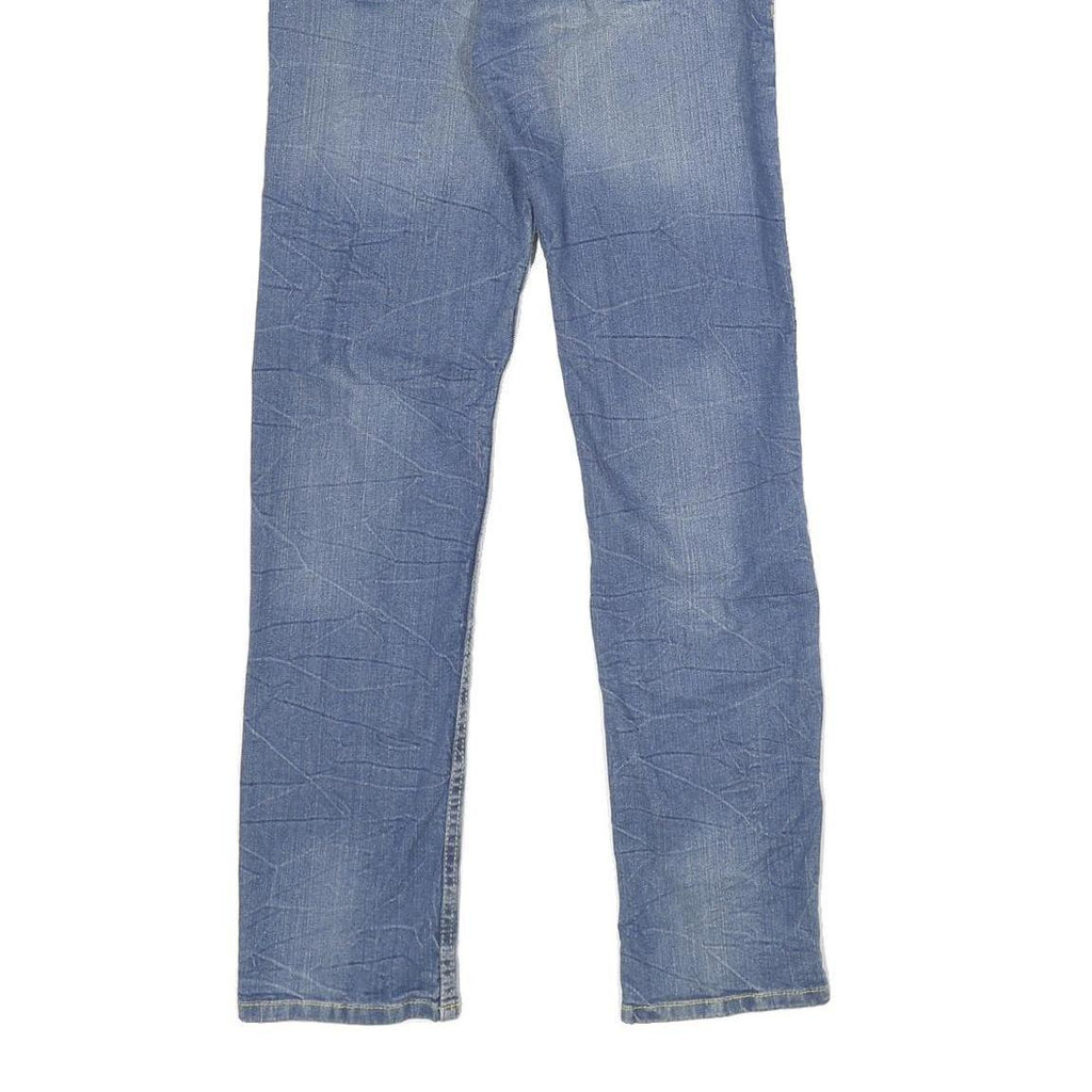 LEVI'S 502 Mens Jeans Blue Cotton Blend Regular Tapered Rinse W28 L28 Classic