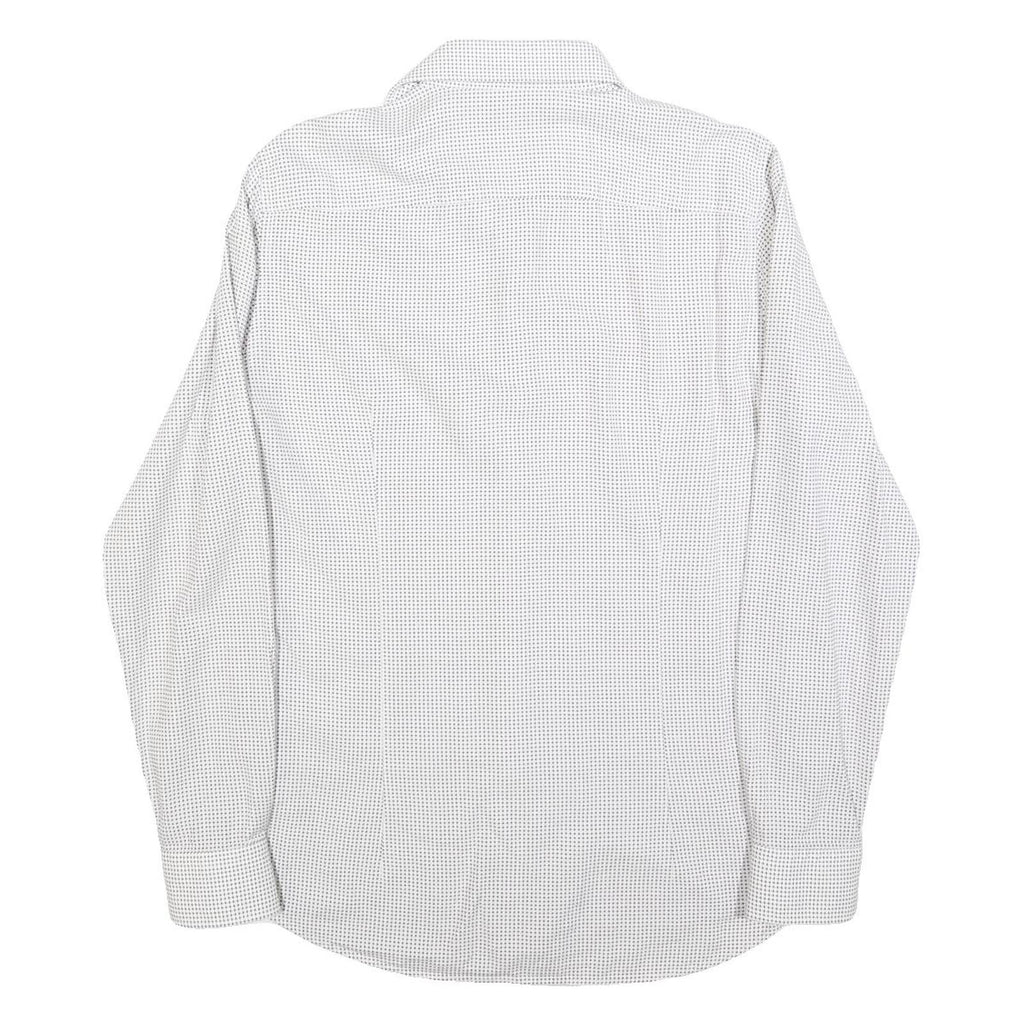 JOOP! Mens White Slim Fit Shirt M Cotton Blend Smart Casual Office