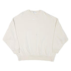 NIKE Womens Cream Crew Neck XS Cotton Blend Sweatshirt Casual Wear