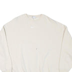 NIKE Womens Cream Crew Neck XS Cotton Blend Sweatshirt Casual Wear