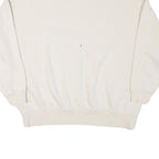 NIKE Womens Cream Crew Neck XS Cotton Blend Sweatshirt Casual Wear