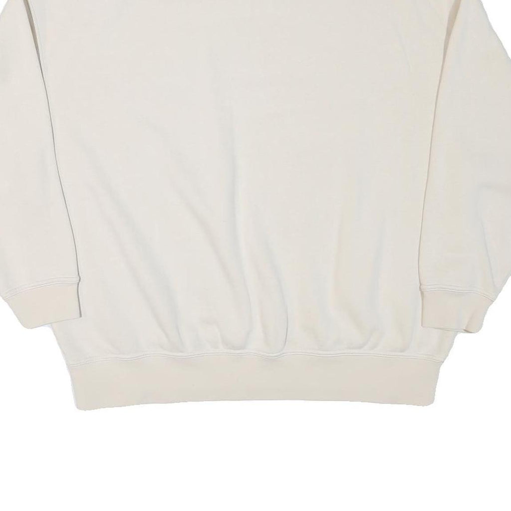 NIKE Womens Cream Crew Neck XS Cotton Blend Sweatshirt Casual Wear
