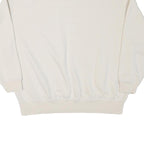 NIKE Womens Cream Crew Neck XS Cotton Blend Sweatshirt Casual Wear