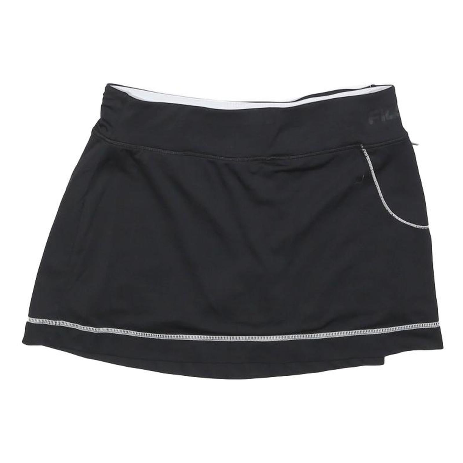 FILA Womens Black Polyester Blend Mini Skort S Sportswear Casual Activewear
