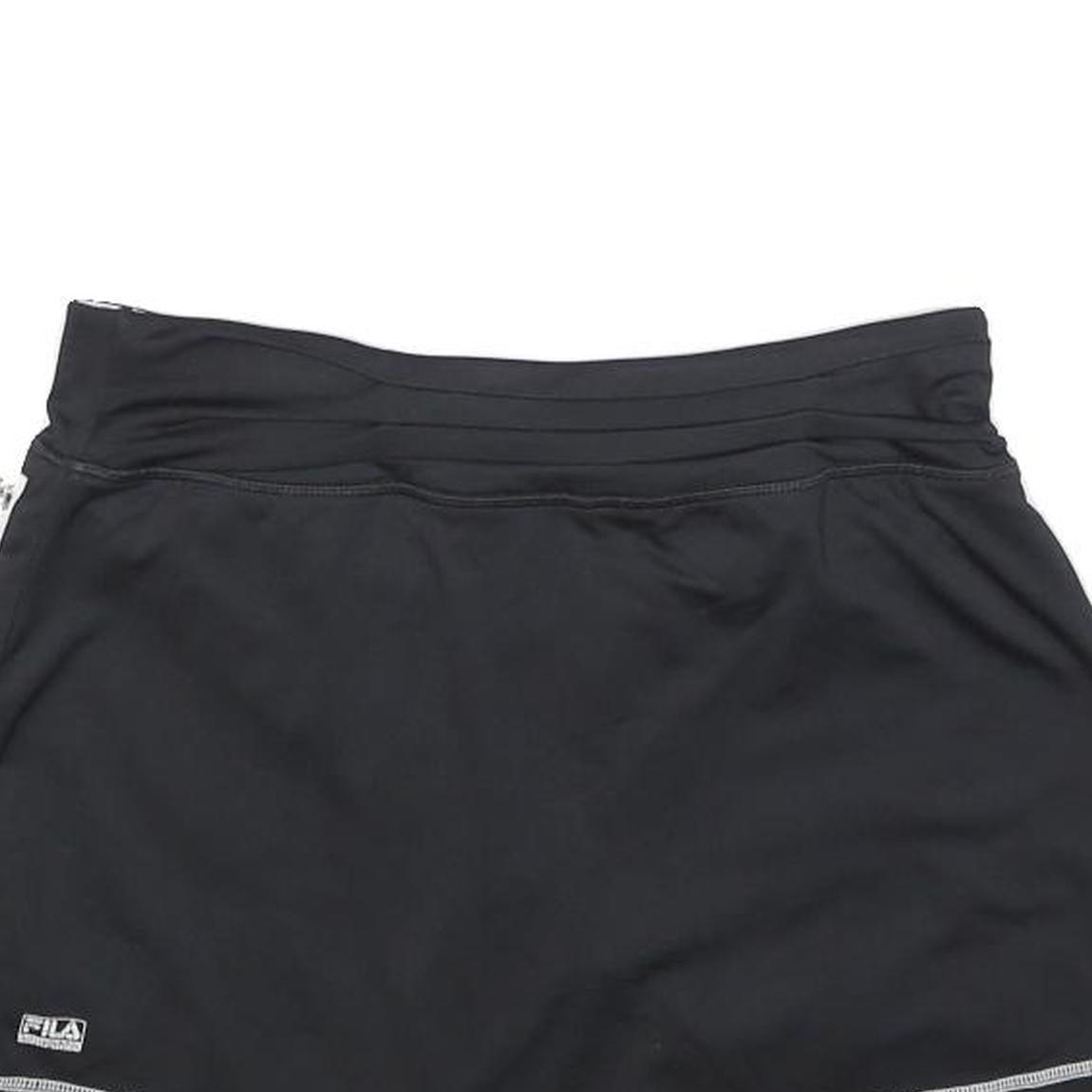FILA Womens Black Polyester Blend Mini Skort S Sportswear Casual Activewear