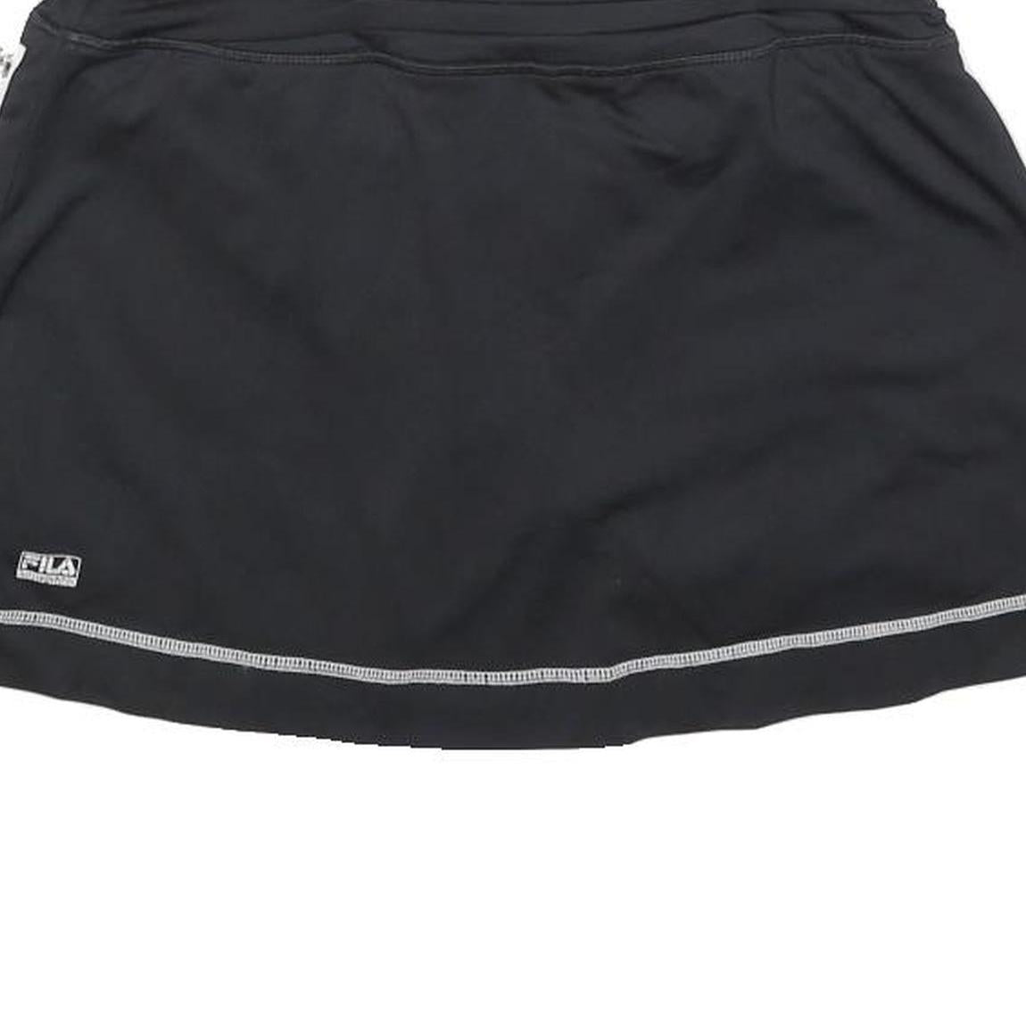 FILA Womens Black Polyester Blend Mini Skort S Sportswear Casual Activewear