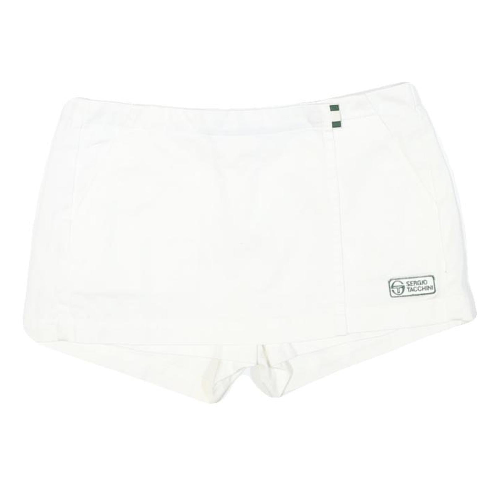 SERGIO TACCHINI Womens White Skort Tennis Sport Short Woven Cotton Blend M