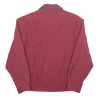 KEMPEL Mens Red Jacket S Polyester Blend Classic Zip Plain Casual Lightweight