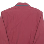 KEMPEL Mens Red Jacket S Polyester Blend Classic Zip Plain Casual Lightweight