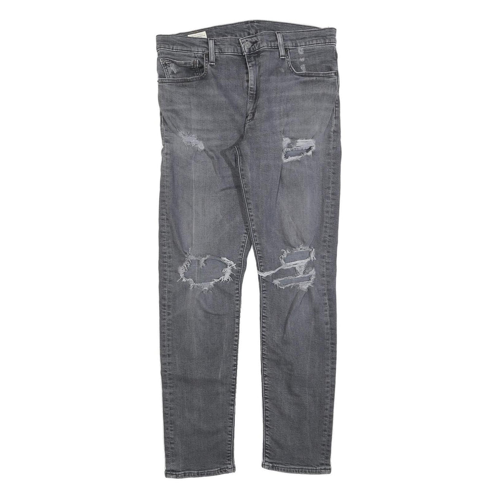 LEVI'S 512 BIG E Mens Slim Skinny Denim Medium Wash W33 L31 Distressed Jeans